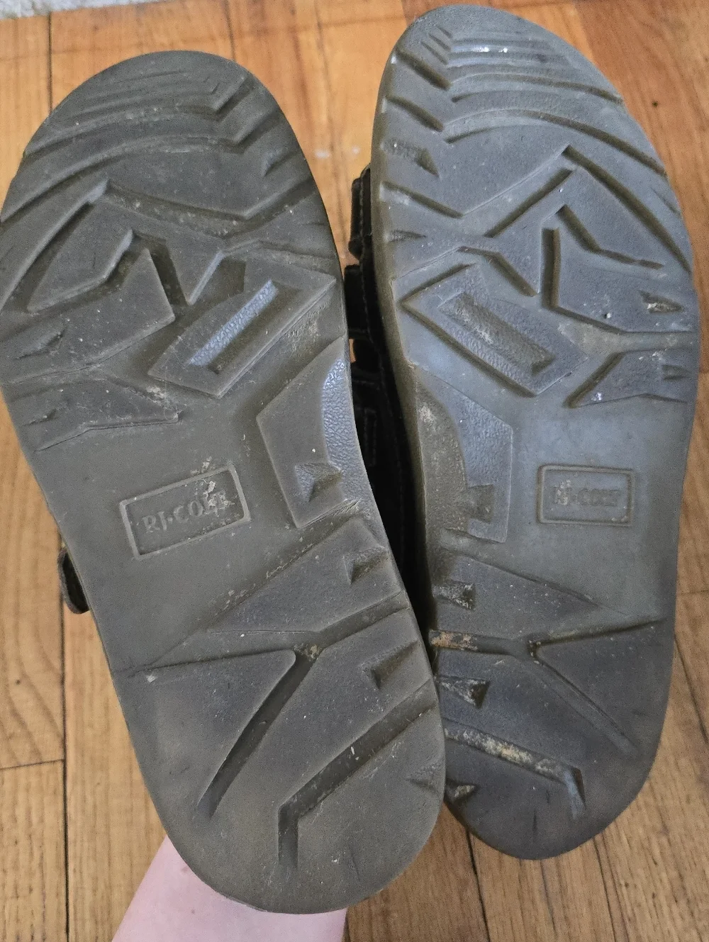 RJ Colt Leather Sullivan Pitstop Chunky Open-Toe Fisherman Sandals Sz 11M 90 Y2k